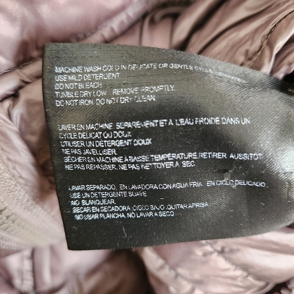 BERNARDO Brown Jacket Size‎ XS Quilted Puffer Pimaloft Zip Button Closure Ribbed - Picture 6 of 11